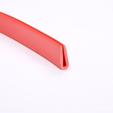 red U channel good quality rubber sealing strip rubber edging trim